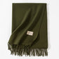 Dark Green Autumn & Winter Korean-Style Women&