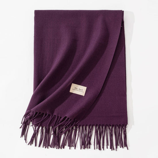 Dark Purple Autumn & Winter Korean-Style Women&
