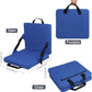 Blue Portable Foldable Outdoor Seat – Multi-Functional Stadium & Boat Chair with Carry Handle
