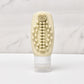 Beige Travel Silicone Refillable Bottle Set – Multi-Functional Soft-Squeeze Dispenser with Built-in Brush (3-Pack)