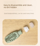 Combination B Travel silicone refillable water bottle set – multi-functional soft-press dispenser with brush and storage bag (4-pack)
