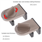 3 Pcs Brown Window Lock & Door Limiting Device – Multi-Functional, No-Drill Safety Lock for Sliding Windows and Doors