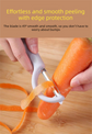 2 Pcs Grey Multi-Functional Vegetable & Fruit Peeler – Stainless Steel Blade with Ergonomic PP Handle (60g)