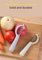 2 Pcs Dark Grey Multi-Functional Vegetable & Fruit Peeler – Stainless Steel Blade with Ergonomic PP Handle (60g)