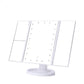 White 360° Rotating LED Tri-Fold Makeup Mirror – 22-Bulb Illuminated Vanity Mirror with 1X/2X/3X Magnification