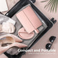 Black 360° Rotating LED Tri-Fold Makeup Mirror – 22-Bulb Illuminated Vanity Mirror with 1X/2X/3X Magnification
