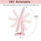 Black 360° Rotating LED Tri-Fold Makeup Mirror – 22-Bulb Illuminated Vanity Mirror with 1X/2X/3X Magnification