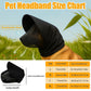 Size S Black Mesh Net Hood for Dogs – Protective Face Cover Against Insects, Debris, and Oral Ingestion