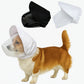 Size M White Mesh Net Hood for Dogs – Protective Face Cover Against Insects, Debris, and Oral Ingestion