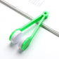 10 Pcs Green Portable Eyeglass Cleaning Clip - Dual-Sided Microfiber Tongs for Safe, Streak-Free Lens Care