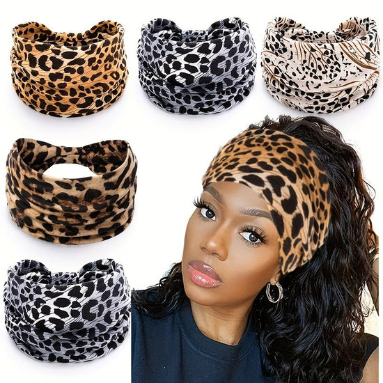 White Polka dot pattern Yoga Headband – Elastic Sweat-Wicking Hairband for Women