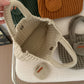 Beige Handcrafted Crochet Tote Bag – Vintage-Style Woven Cotton-Yarn Look Bag