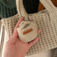 Dark Green Handcrafted Crochet Tote Bag – Vintage-Style Woven Cotton-Yarn Look Bag
