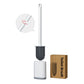2 Pcs (Black + White) Wall-Mountable Toilet Brush Set – Soft-Tip 360° Cleaning System