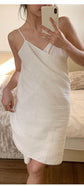 White Linen-Feel Cotton Gauze Bath Wrap – Lightweight, Breathable & Absorbent (65×170 cm)