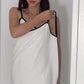 Black border on a white background Linen-Feel Cotton Gauze Bath Wrap – Lightweight, Breathable & Absorbent (65×170 cm)