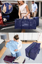 2 Pack Extra Heavy Duty Large Moving Bags with Strong Zipper & Comfortable Handles, Sturdy & Durable Clothes Storage Bags Totes Bins,  Packing Moving Boxes for Clothes, Bedding, Dorm & Travel, Dark Blue