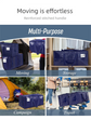 2 Pack Extra Heavy Duty Large Moving Bags with Strong Zipper & Comfortable Handles, Sturdy & Durable Clothes Storage Bags Totes Bins,  Packing Moving Boxes for Clothes, Bedding, Dorm & Travel, Dark Blue