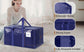 4 Pack Extra Heavy Duty Large Moving Bags with Strong Zipper & Comfortable Handles, Sturdy & Durable Clothes Storage Bags Totes Bins,  Packing Moving Boxes for Clothes, Bedding, Dorm & Travel, Black