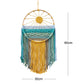 Style 1 Hand-Woven Cotton Rope Sunrise Sunset Wall Hanging - Bohemian Macrame Tapestry with Tassels, 60x30cm - Perfect for Living Room, Bedroom