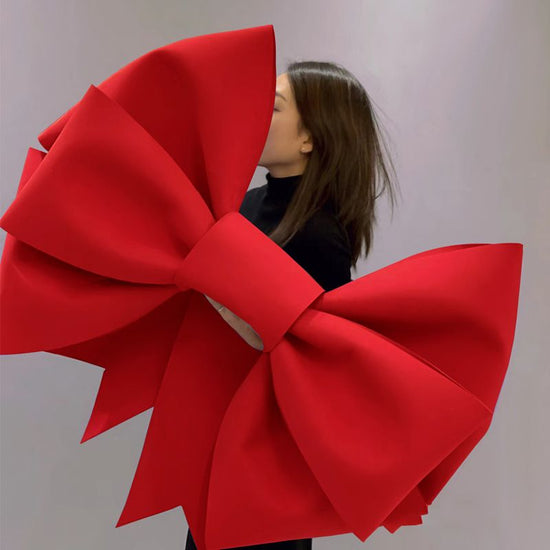Red EVA Bow Decoration DIY Kit - 75cm x 100cm DIY Party & Event Backdrop Bow for Valentine&