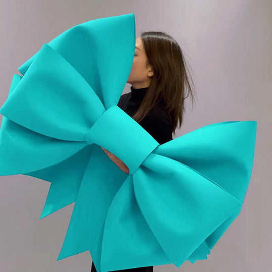 Light Blue EVA Bow Decoration DIY Kit - 75cm x 100cm DIY Party & Event Backdrop Bow for Valentine&