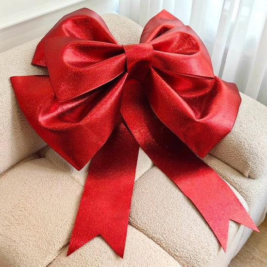 Red EVA Glitter Bow Decoration DIY Kit - 75cm x 100cm DIY Party & Event Backdrop Bow for Valentine&