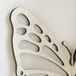 White Wooden Butterfly Wall Shelf - Hollow-Out Decorative Corner Storage Rack for Home & Bedroom