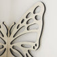 White Wooden Butterfly Wall Shelf - Hollow-Out Decorative Corner Storage Rack for Home & Bedroom