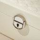 Black Large PU Leather Jewelry Box with Mirror & Lock - Velvet Lined Organizer for Rings, Necklaces & Watches