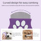 2 Pcs Purple Gentle Pet Face & Flea Comb – Mini Grooming Tool for Cats & Dogs with Rounded Teeth