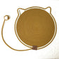 Brown Durable Cat Scratching Mat with Attached Toy Ball - Washable and Multi-Functional, Ideal for Cats&