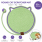 Green Durable Cat Scratching Mat with Attached Toy Ball - Washable and Multi-Functional, Ideal for Cats&