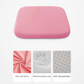 Pink Memory Foam Seat Cushion - 45 x 45 x 4.5 cm Polyester Cover, Removable Washable Cover, Portable Office Chair, Student, Dining Chair and Car Seat Pad