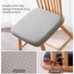 Pink Memory Foam Seat Cushion - 45 x 45 x 4.5 cm Polyester Cover, Removable Washable Cover, Portable Office Chair, Student, Dining Chair and Car Seat Pad