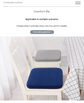 Pink Memory Foam Seat Cushion - 45 x 45 x 4.5 cm Polyester Cover, Removable Washable Cover, Portable Office Chair, Student, Dining Chair and Car Seat Pad