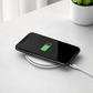 White 15W Qi Wireless Phone Charger - Compact Cable Free Charging for Qi Enabled Smartphones, Easy Everyday Use at Home, in the Office or While Travelling