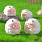 Cute Mini Resin Sheep Figurines – Set of 8 Micro Landscape & Desktop Decor (4 Designs)