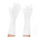 1 Pair White Realistic Long Claw Gloves – Halloween Costume Beast Paw Prop with Resin Nails