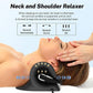 Adjustable Inflatable Cervical Traction Pillow – PU Foam Neck Stretcher & Massager with Air Pump