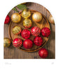 Gold 50-Piece Assorted Christmas Bauble Set – Shatterproof Ornaments with Mixed Finishes for Holiday Tree Decor