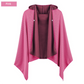 Pink Cooling Hooded Beach Poncho – Quick-Dry Microfiber Swim Cape & Sun Protection Wrap for Travel and Sports