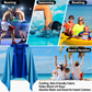 Pink Cooling Hooded Beach Poncho – Quick-Dry Microfiber Swim Cape & Sun Protection Wrap for Travel and Sports