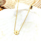 4-Piece Daisy Flower Jewelry Set – Gold Tone Stainless Steel Necklace, Bracelet, Ring & Earrings