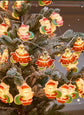 Cute Christmas Character LED String Lights – 3M 20-Light Santa & Snowman Battery Operated Fairy Lights for Tree & Window Decor