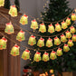 Cute Christmas Character LED String Lights – 6M 40-Light Christmas Tree Battery Operated Fairy Lights for Tree & Window Decor