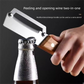 2-PCS Multi-Function Stainless Steel Peeler with Wooden Handle for Fruits, Vegetables, Sugarcane and Bottle Opening