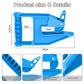 Blue Mat Lifter Handle Set of 2 – Lightweight Plastic Tool for Easy, Hands-Free Moving of Rugs, Mats, and Carpets