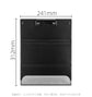 Black Three-Fold Clipboard with Document Holder – PP Material, Compact Design for Medical & Office Use