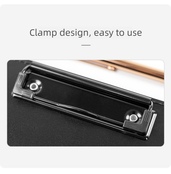 Purple Three-Fold Clipboard with Document Holder – PP Material, Compact Design for Medical & Office Use